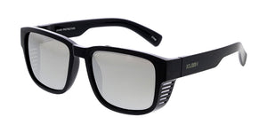 80263KSH/RV Men's Plastic Casual Large Thick Frame w/ Temple Vent and Colored Mirror Lens