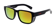 80263KSH/RV Men's Plastic Casual Large Thick Frame w/ Temple Vent and Colored Mirror Lens