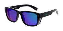 80263KSH/RV Men's Plastic Casual Large Thick Frame w/ Temple Vent and Colored Mirror Lens