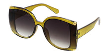 80271 Women's Plastic Oversized Square Designer Flush Lens Frame