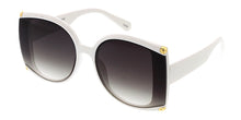 80271 Women's Plastic Oversized Square Designer Flush Lens Frame