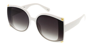 80271 Women's Plastic Oversized Square Designer Flush Lens Frame