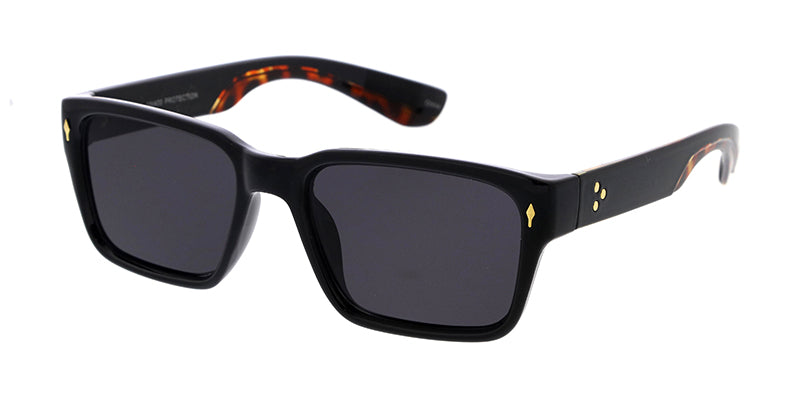 80283 Unisex Plastic Medium Square Hipster Frame w/ Metal Details