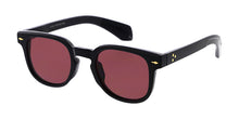 80284 Unisex Plastic Medium Rounded Square Hipster Frame w/ Metal Details