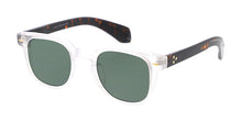 80284 Unisex Plastic Medium Rounded Square Hipster Frame w/ Metal Details