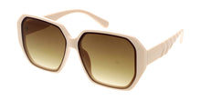 80286 Women's Plastic Large Geometric Frame w/ Flush Lens