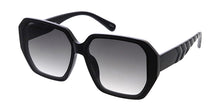 80286 Women's Plastic Large Geometric Frame w/ Flush Lens