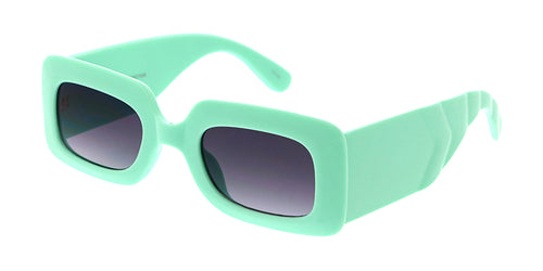 80289COL Unisex Plastic Small Chunky Square Color Frame