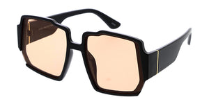 80292 Women's Plastic Large Square Geometric Frame