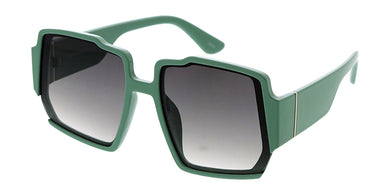 80292 Women's Plastic Large Square Geometric Frame