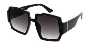 80292 Women's Plastic Large Square Geometric Frame