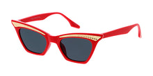 80295 Women's Plastic Small Vintage Inspired Cat Eye Frame w/ Metal Accent