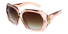 80299 Women's Plastic Large Geometric Designer Inspired Frame w/ Metal Accent