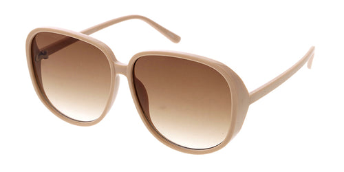 80303 Women's Plastic Oversized Round Designer Inspired Frame