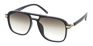 80335  Unisex Medium Plastic Aviator Frame w/ Metal Accent