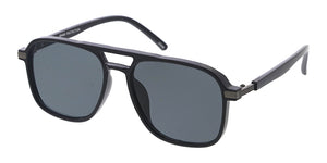 80335  Unisex Medium Plastic Aviator Frame w/ Metal Accent