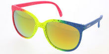 80360KSH/RV KUSH Large Plastic Retro 80's Inspired Frame w/ Color Mirror Lens