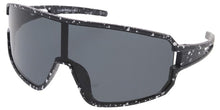 80368ME Men's Plastic Sport Large Shield Speckle Printed Frame