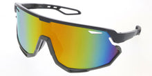 80380ME/RV Men's Plastic Sport Large Shield Frame w/ Color Mirror Lens