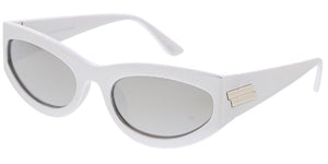 80396 Unisex Plastic Medium Futuristic Oval Frame