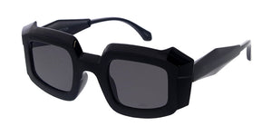 80402 Unisex Large Plastic Geometrical Frame