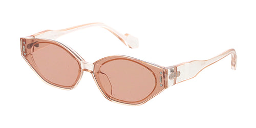 80409 Unisex Plastic Small Oblong Flush Lens Frame w/ Metal Details