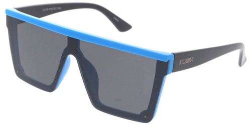 80416KSH KUSH Unisex Plastic Large Flat Top Rimless Neon Shield Frame