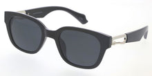 80419 Unisex Plastic Large Square Hipster Inspired Frame w/ Metal Temple Accent