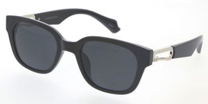 80419 Unisex Plastic Large Square Hipster Inspired Frame w/ Metal Temple Accent