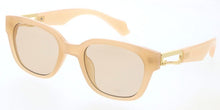 80419 Unisex Plastic Large Square Hipster Inspired Frame w/ Metal Temple Accent
