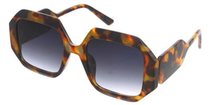 80436 Women's Plastic Large Chunky Heptagonal Frame