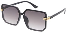 80439 Women's Large Plastic Rimless Square Frame w/ Metal Accent