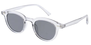 80443 Unisex Plastic Medium Round Hipster Frame w/ Metal Details