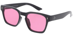 80447 Unisex Plastic Medium Square Hipster Frame w/ Metal Details