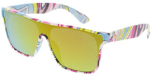 80455KSH KUSH Men's Plastic Medium Rectangular Shield Multi-Colored Printed Frame