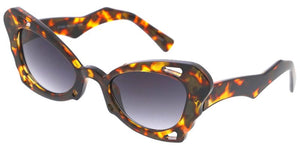 80483 Women's Plastic Medium Cat Eye w/ Butterfly Shape Frame