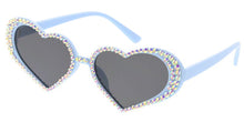 80489HRT Women's Plastic Heart Frame w/ Rhinestone Border