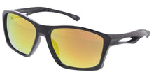 80537ME/RV Men's Casual Plastic Rectangular Frame w/ Temple Cutout & Color Mirror Lens