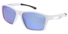 80537ME/RV Men's Casual Plastic Rectangular Frame w/ Temple Cutout & Color Mirror Lens