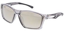 80537ME/RV Men's Casual Plastic Rectangular Frame w/ Temple Cutout & Color Mirror Lens