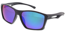 80537ME/RV Men's Casual Plastic Rectangular Frame w/ Temple Cutout & Color Mirror Lens