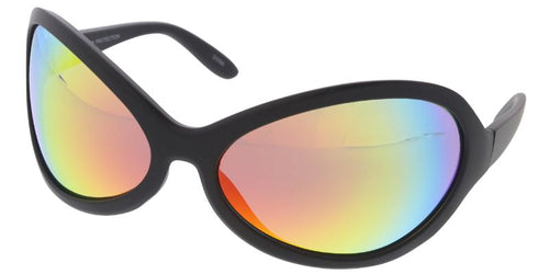 80539 Unisex Plastic Large Wrap Around Futuristic Frame