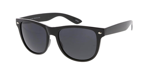 8681-BLK Unisex Plastic Large Shiny Black WF Frame