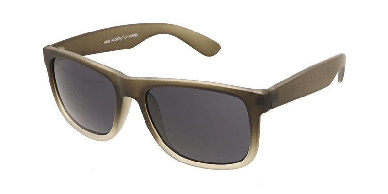 9017RN Men's Plastic Casual Square Frame w/ Soft Rubberized Finish