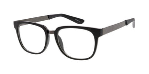 9369CLR Unisex Combo Medium Square Frame w/ Clear Lens