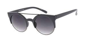 9437 Unisex Combo Medium Rounded Half Frame Vintage Inspired Frame