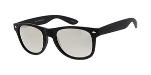 9518SFT/MIR Unisex Plastic Standard WF Rubberized Black Frame w/ Silver Mirror Lens (Single Color)