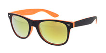 9521SFT/RV Unisex Plastic Classic WF Two Toned Soft Rubberized Frame w/ Color Mirror Lens