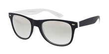 9521SFT/RV Unisex Plastic Classic WF Two Toned Soft Rubberized Frame w/ Color Mirror Lens