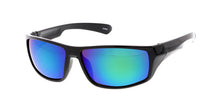 9618RV Men's Plastic Casual Small Square Frame w/ Color Mirror Lens